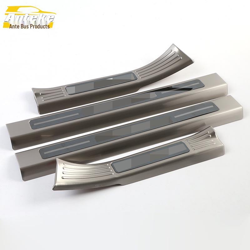 MKC Stainless Steel Bumper Sill Protector and Welcome Pedal Decorative Sticker