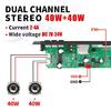 Усилитель 2x40 Вт Плата декодера MP3 Поддержка USB-входа Совместимость с Bluetooth 5.0