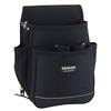 Jefcom Densan Electrician Professional Canvas Pouch, Standard Type, 2 Tiers + 4 Holders, JND-860-BK
