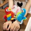 Интерактивная игрушка попугай шлепок защелка обертка кавайный плюшевый браслет на руку новый браслеты с животными шлепки