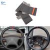 Для Citroen C5 2001-2006 Xsara Picasso Berlingo Peugeot Partner 2003-2008 Плетеная вручную кожаная накладка на внутреннюю часть рулевого колеса автомобиля