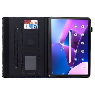 Для Lenovo Tab M10 (Ген 3) Чехол с принтом, держатель для карт, кожаная подставка для планшета