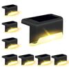 DAI NING Solar Stair Lights of Outdoor Waterproof Warm White LEDs for and A Great Day (Set 8) Gardens, Decks, Fences, Pathways, Camping, Security.