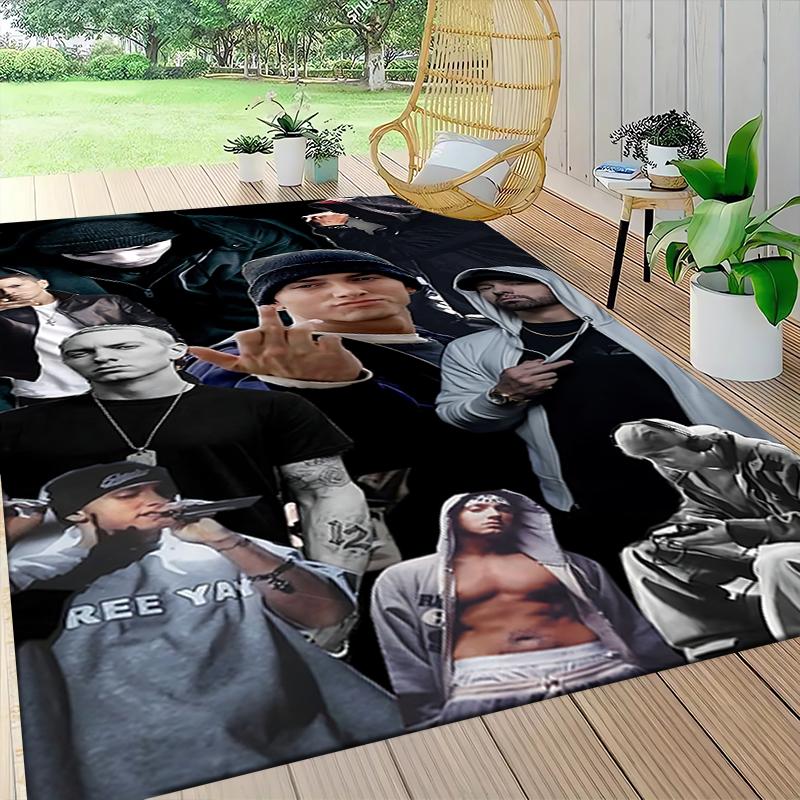 Eminem'S Versatile Style Carpet Rug Soft Washable Anti Slip Home Living Room Sofa Mats Personalized Christmas Rug