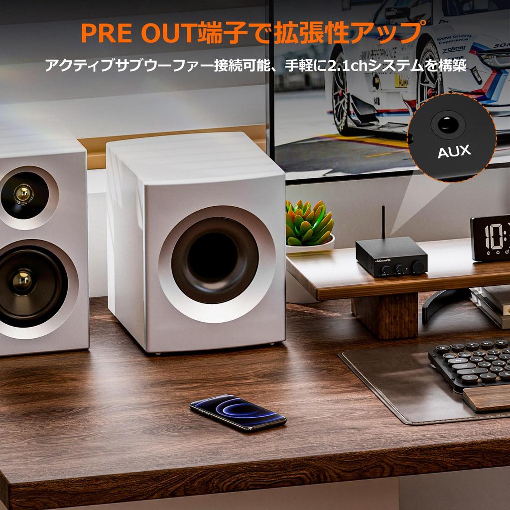 Nobsound G3 Мини-стереоусилитель Bluetooth 55 Вт x2 с чипом TPA3116, усилитель 5.0, регулировка басов/высоких частот, системы 2.0/2.1,