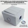 IP66 Rated Outdoor Wall Switch - Weatherproof Push Button, 1/2/3 Gang 16A for Home & Garden