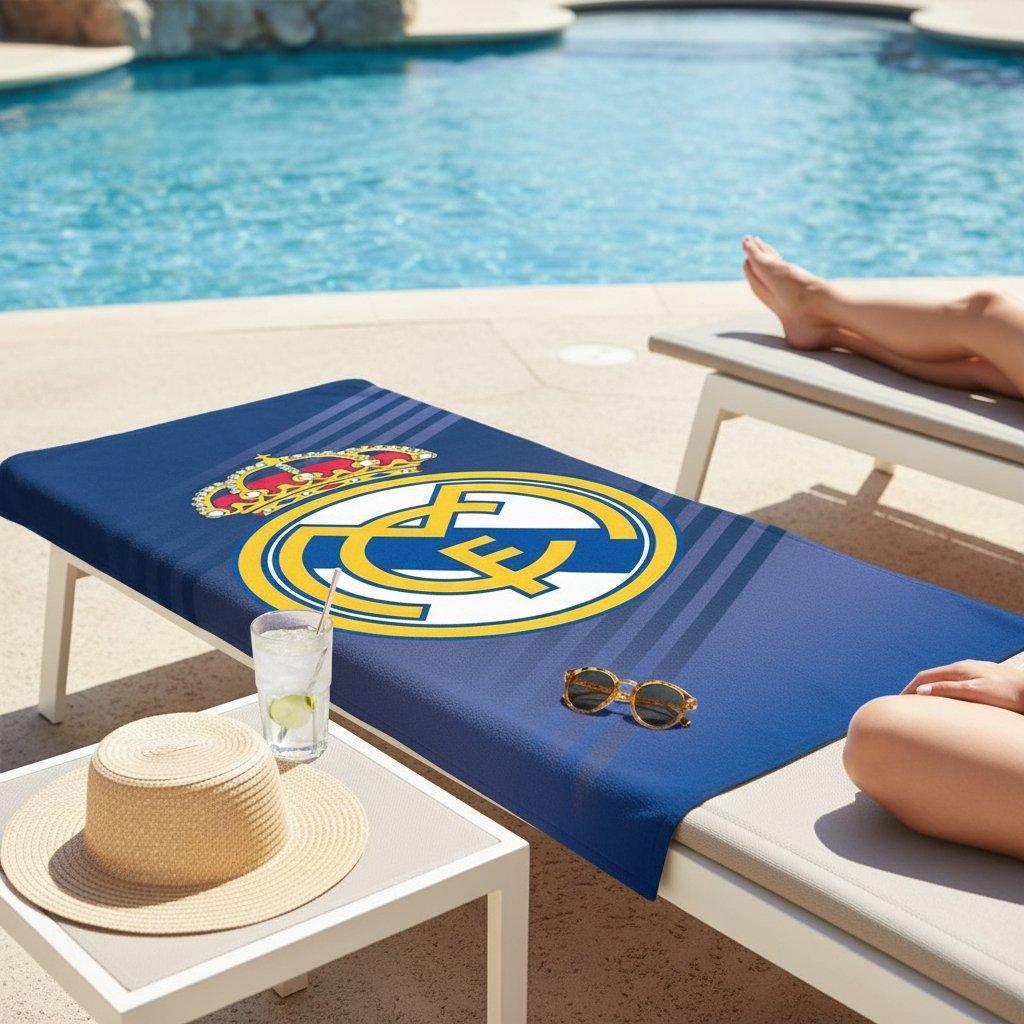 Real Madrid beach towel junior 70x140 cm beach towel 2200010482 multicolor
