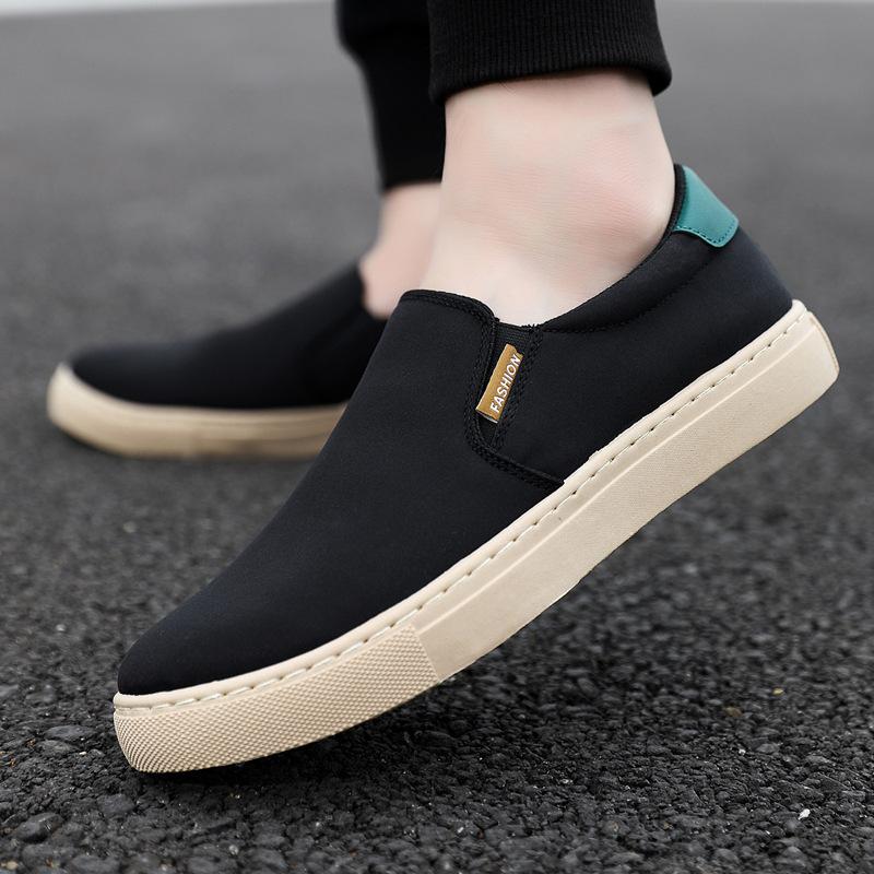 Fashion Casual Canvas Shoes Men's Summer Slip On Loafers For Men Flats Breathable Driving Shoes Male Cloth Walking Sneakers Board Shoe