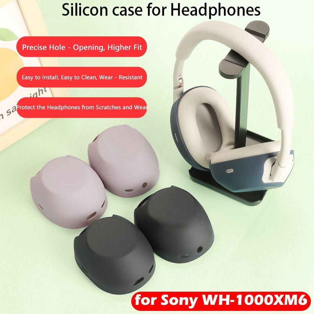 Silicone Wireless Headphones Cover Anti-scratch Headset Pad for Sony WH-1000XM6 Bluetooth Headset