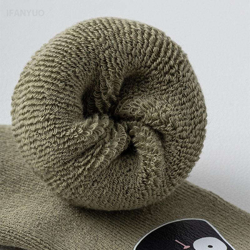 Новорожденные детские носки 0-3 года гребенной хлопок толстые махровые носки осень зима милые мультяшные младенцы и малыши теплые средней длины носки