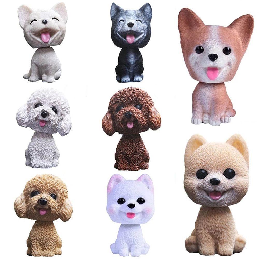 Decoration Wobble Head Dolls Gift Bobblehead Dog Car Ornaments Shaking Head Dog Nodding Puppy Toys