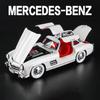 1/24 Mercedes Benz 300SL Alloy Classic Vintage Car Model Car Модель автомобиля литая металлическая инерционная со звуком и светом для детей в подарок
