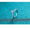 Bague Ringen 1 или 2 карата обручальное кольцо с муассанитом овальной огранки для женщин, сверкающие ювелирные изделия, кольцо из 100% стерлингового серебра 925 пробы, женское кольцо GRA