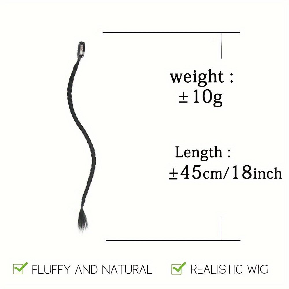 XINRAN Синтетические косы, передняя боковая челка, длинный плетеный хвост, наращивание волос на заколке, прямые шиньоны для женщин, косплей