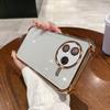 Чехол для Xiaomi POCO F7 Pro, F7 Ultra, гальванизированная цветная рамка, прозрачный чехол-бампер для телефона