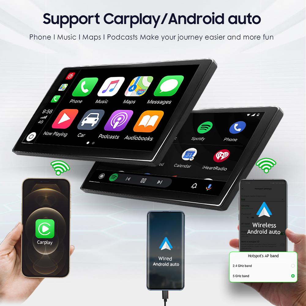 Hizpo 8G+128G 2din Android 12 Car Radio for Citroen C4 C-Triomphe C-Quatre 2004-2014 Multimedia Video 4G Carplay RDS DSP GPS Navigaion  DAB Autoradio