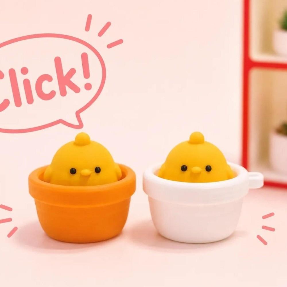 Finger Button Clicking Pressure Relief Toy Button Press Click Keyring Gifts for Children