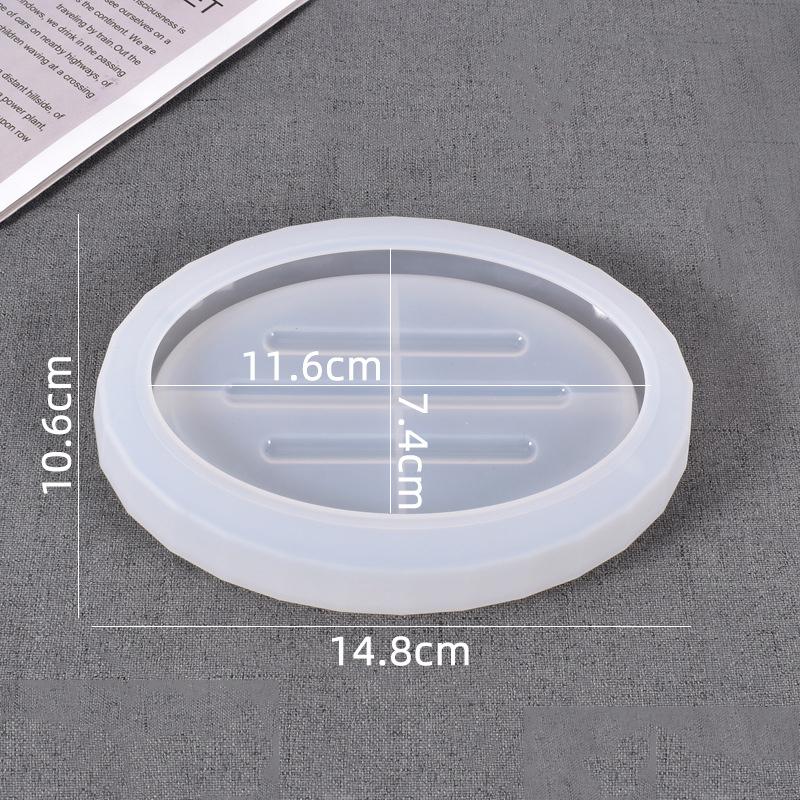 Handmade Soap Holder Storage Box Mold Epoxy Resin Mold Soap Dish Leaking Drain Box Practical Silicone Mold Making Decoration