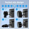 Compact Universal Travel Adapter GaN Multi-Port Charging Station  Worldwide Travel