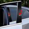 Car B-Pillar Decoration Center Column Cover Stickers Decals Accessories For Mitsubishi 9 Ralliart EX L200 Colt Outlander Pajero