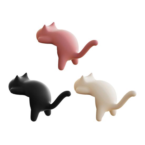 Милые Крючки-Зажимы для Края Стола Кошка Без Сверления Настольный Крючок-Вешалка Крючки Котенок Настольный Органайзер Крючки для Ключей Сумок Наушников