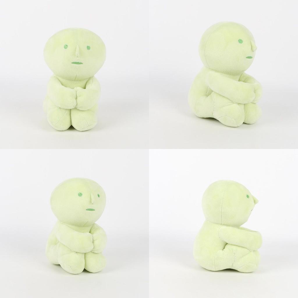 Cute Green Smiski Seated Portrait Plush Toy Doll And Pendant For Kids And Personal Decoration
