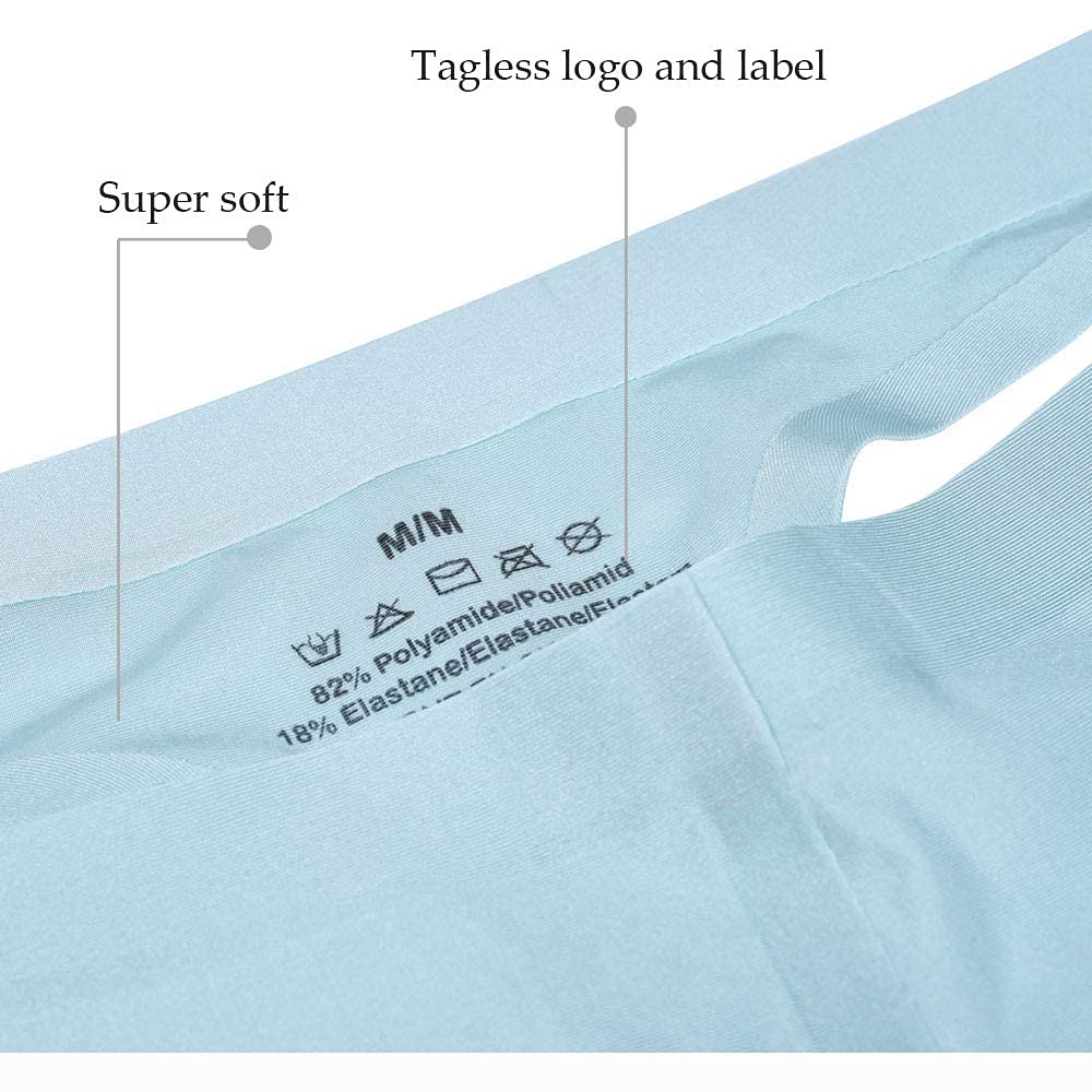 Эксклюзивные Сексуальные Тонкие Трусы-Бикини Низкой Посадки Дышащие Внутренние Шорты Светло-Голубые [Jutazon] [Бренд Amazon] Мужские Т-образные (Черный + + Белый,