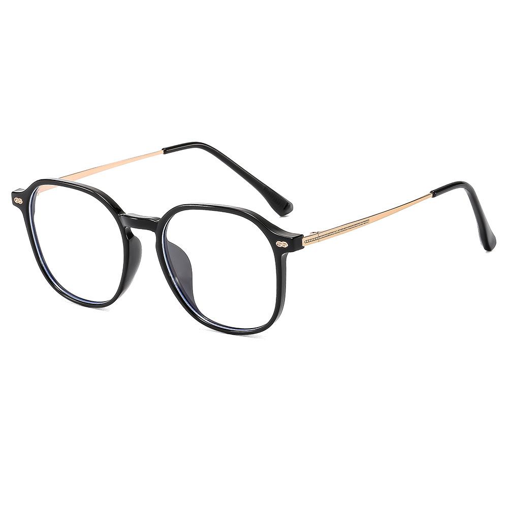Ultra-light square and round face myopia glasses women's anti-blue light radiation can be matched with degrees of plain face artifact to show a small