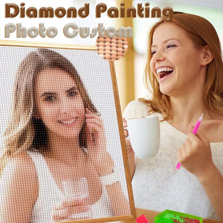 Фото Индивидуальная Алмазная Картина Фото Индивидуализация Ваших Собственных Наборов Картины Полные Круглые Стразы 5D Diamond Persona