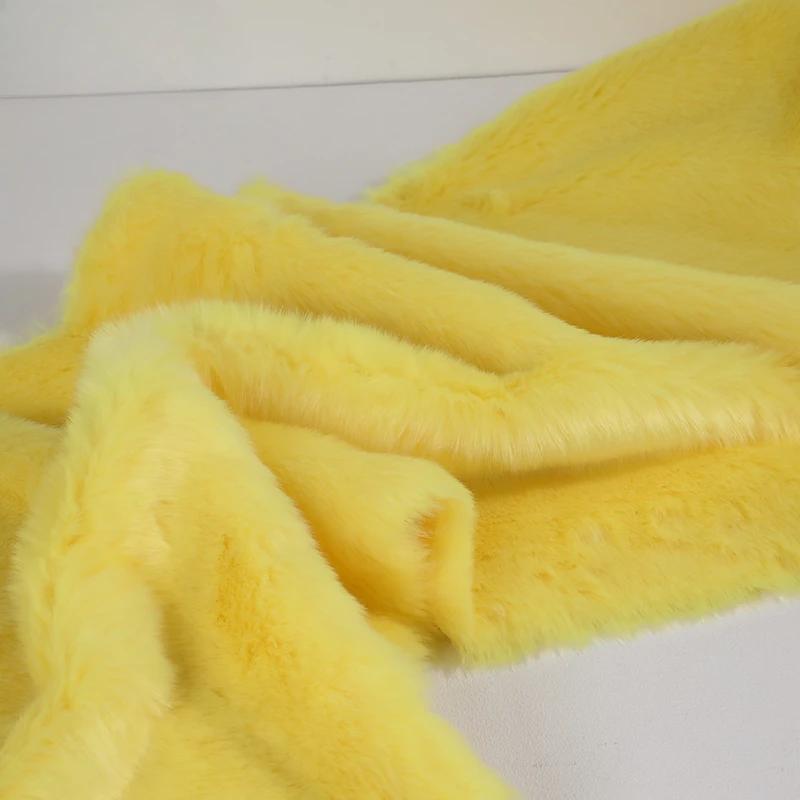 50x180cm Flush Artificial Fur Thickened Imitation Fox Fur Grass Faux Fur Fabric for Counter Decoration Carpet Clothes Scarves