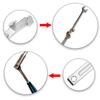 1шт удлиненный серебряный ключ удлинитель крутящего момента универсальный удлинитель инструмента открывающийся удлинитель аксессуар вспомогательный инструмент
