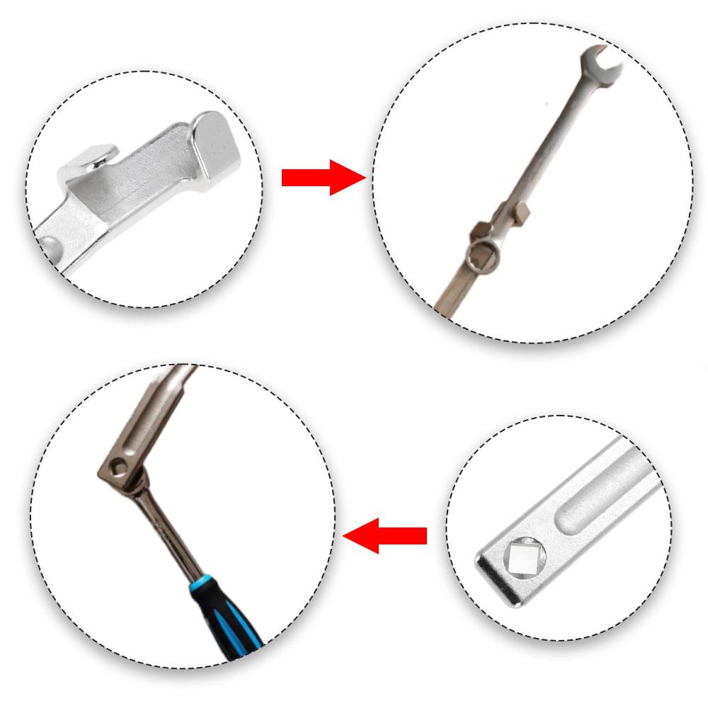 1шт удлиненный серебряный ключ удлинитель крутящего момента универсальный удлинитель инструмента открывающийся удлинитель аксессуар вспомогательный инструмент