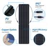 Solar Panel 50W/100W Monocrystalline Flexible Solar Panel Kit Battery Charger System