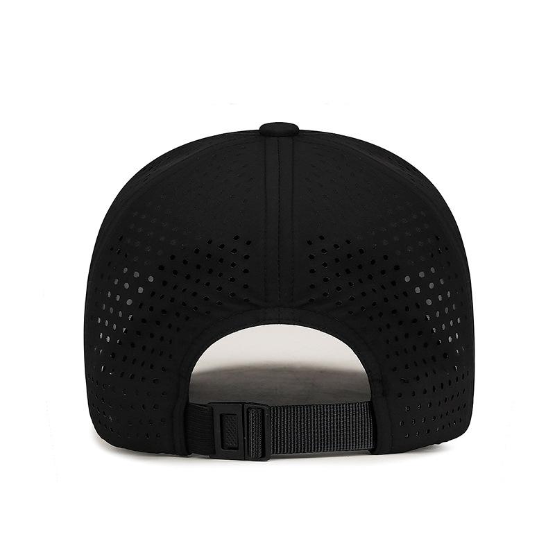 Hard-top Perforated Mesh Quick-drying Baseball Cap for Men Lightweight Breathable Simple and Sun-protective Outdoor Cap