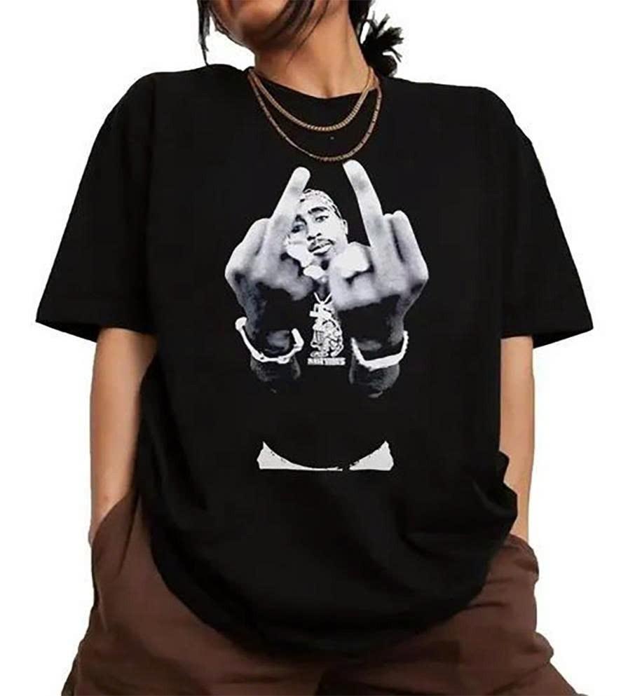 Ретро футболка 90-х с 2Pac, Винтажная футболка Тупака Шакура, Футболка 2Pac Shakur, Винтажная унисекс футболка 90-х