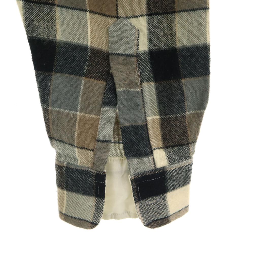 COUNTRY Squire byBlock 80s vintage check Long sleeve shirt Gray Men's Used
