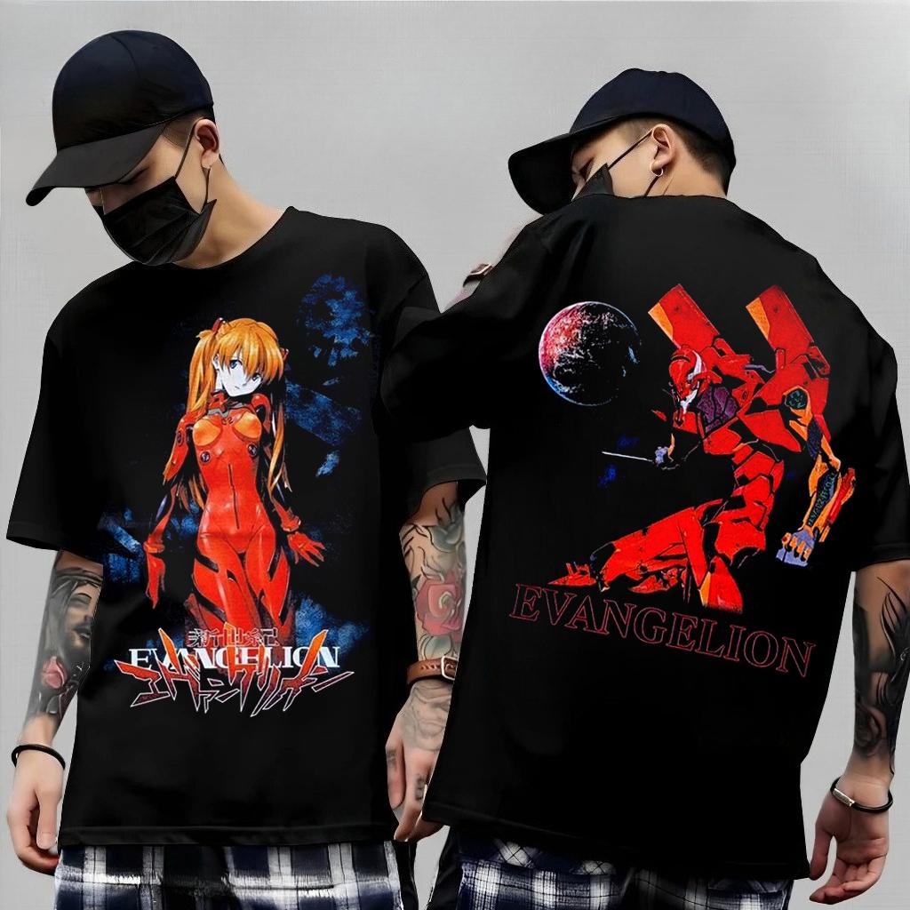 Neon Genesis Evangelion Аянами Рей Аска Классический Стиль Короткий Рукав Футболка Мужская Женская 2026 Лето Родитель-Ребенок Хлопок Футболки Топы