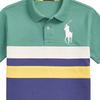 Детская футболка поло из хлопкового пике Polo Ralph Lauren с цветными блоками, многоцветная CWPOKNIY8021456-999