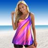 Women's Swimwear Tankini 2 Piece Swimsuit Colorful and Dazzling Patterns Print Vacation Bathing Suits