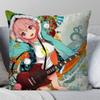 Manga Singer Super Sonico Pillow Case Fashion Square Pillowcase Bedroom Sofa Room Ins Decoration Leisure