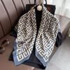 Spring and Summer Fashion Geometric Series Big Square Scarf  Versatile Exterior Shawl  Scarf Printed Headscarf  Thin Style