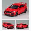 1:32 масштаба 2017 Honda Civic Type-R, литая под давлением модель автомобиля, игрушечный автомобиль с открытыми дверями, свет и звук для детей, мальчиков, девочек, взрослых и мужчин, коллекция