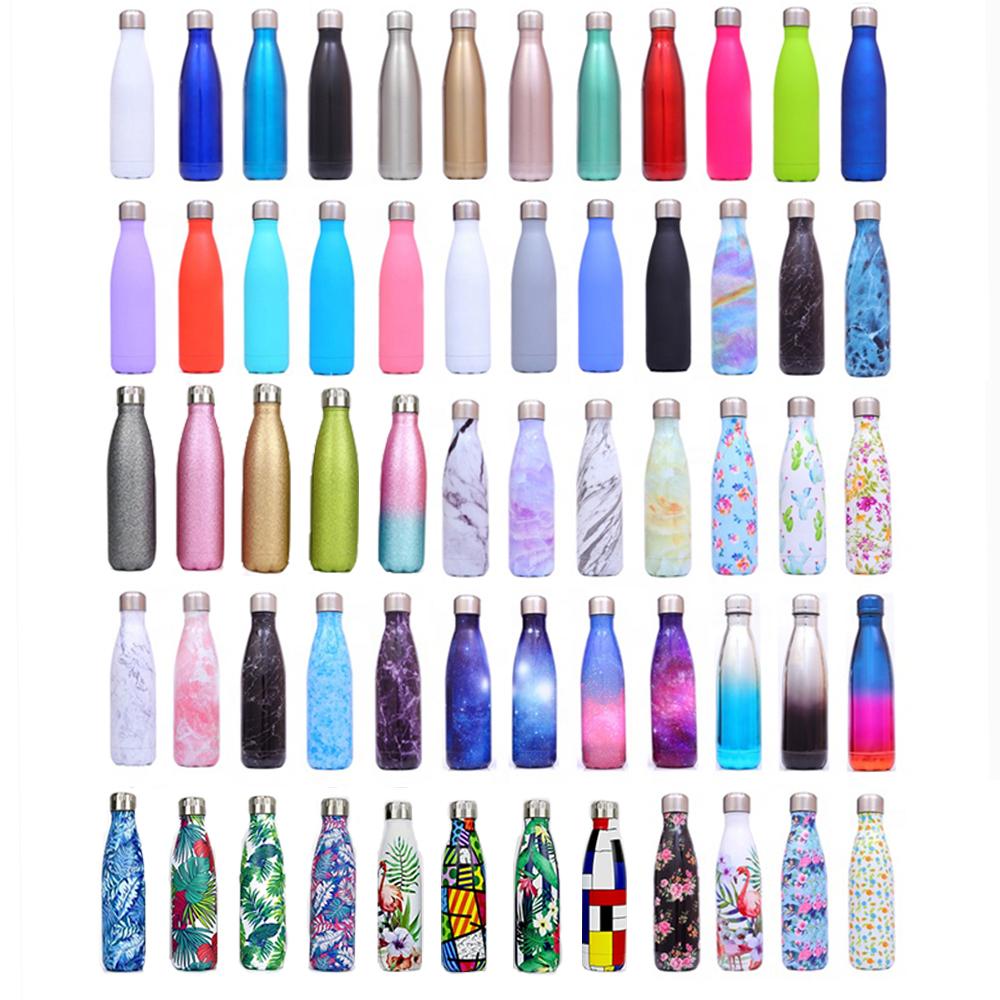 17oz Stainless Steel Insulated Vacuum Flasks Thermoses Cola Shape Sport Water Bottle Gym