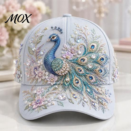 Stylish Daily Casual Sun Hat Women Floral Baseball Cap, 3D Animal Flower Print, Adjustable Trucker Hat, Lightweight Breathable Summer for Outdoor