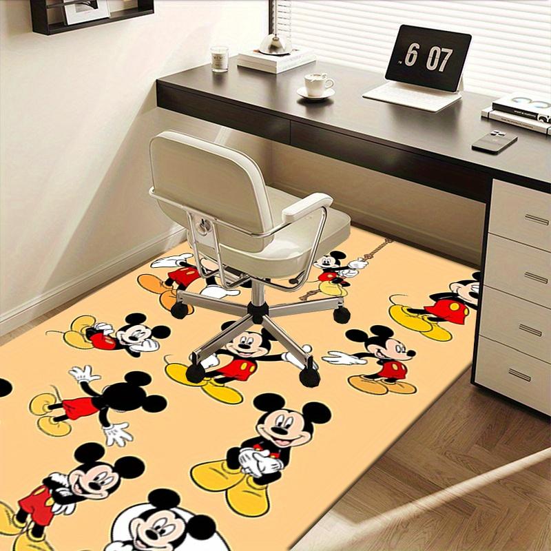 Office Rug Mickey Mouse, Cartoon theme 3D Printed Anti-Slip Rug-Machine Washable for Living Room