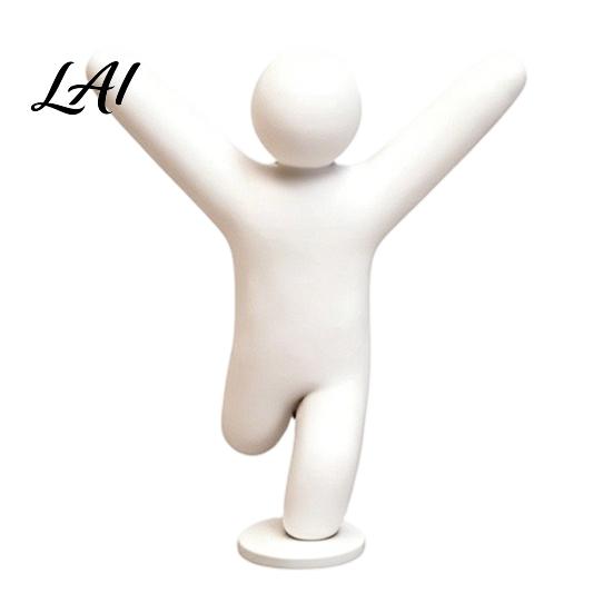Stress Relief Desk Accessory 1/8Pcs 3D Printed Game Character Figure Sitting Standing Lying Man Figurine Toy Abstract White Statue Collectible Gift