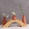 Minimalism Flowerpot Floral Arrangement Tabletop Decor Simple Wooden Vase  Home Decor