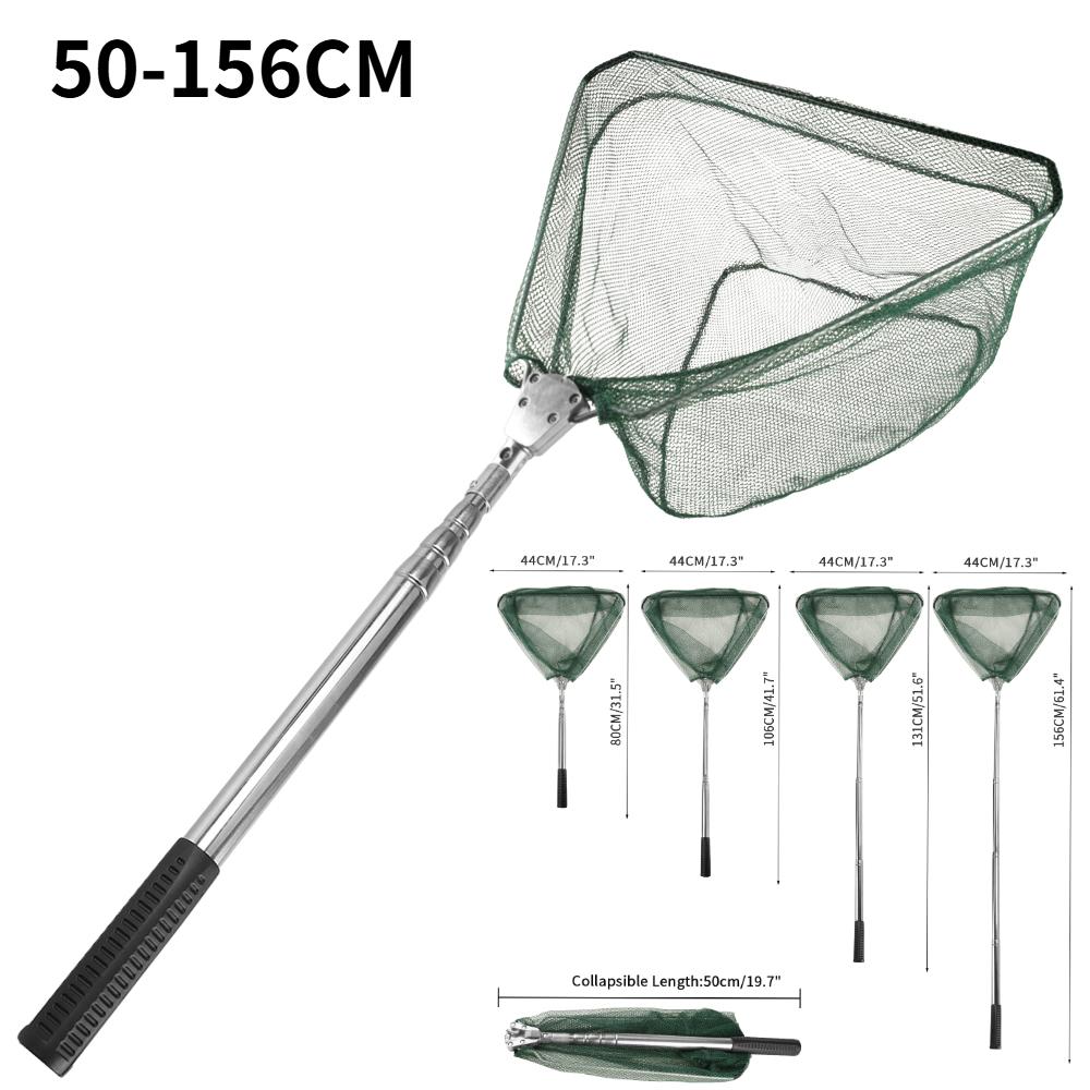 1Ultra-lightweight Foldable Fishing Net - Durable Aluminum Alloy Telescopic Handle - Ideal for Any Fishing Adventure - Essential