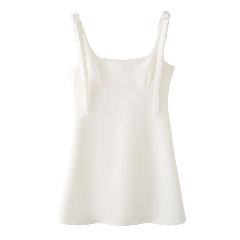 Zaprha 2025 New Arrival French Style Fitted Waist Bowknot Decorative Small Plaid Dress Short Small 2180305