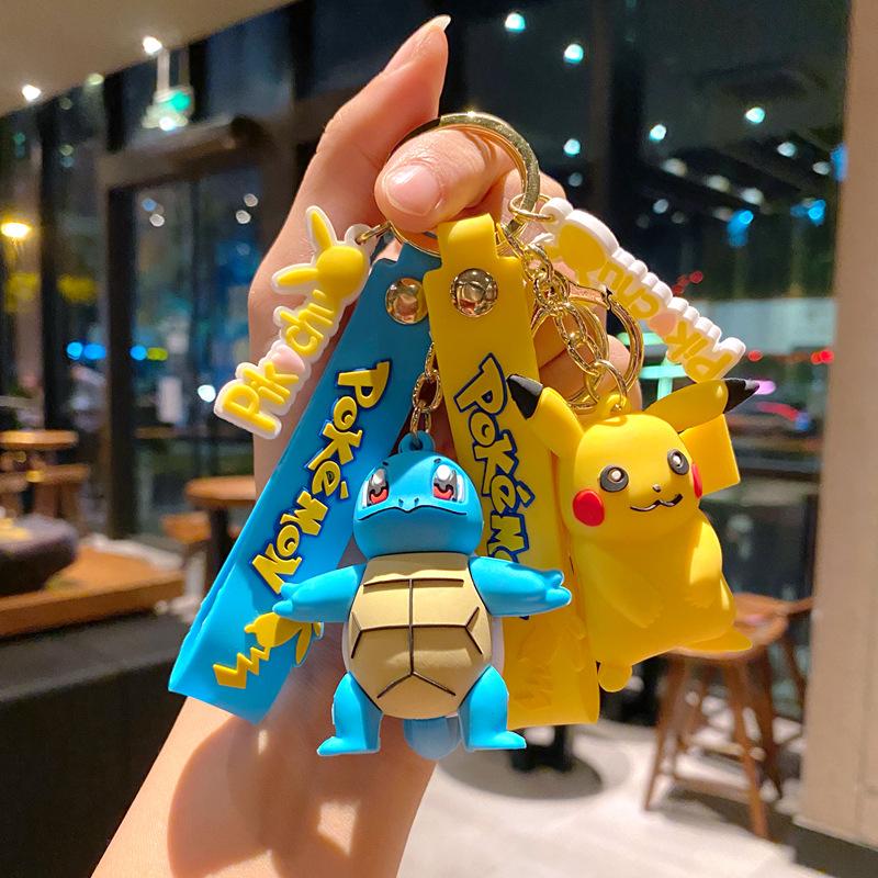 Брелок Pokemon Партия Подвеска Брелок Pokemon Милая кукла Пикачу Подвеска для сумки автомобиля на день рождения Подарок детям Игрушки шарм оптом тыква